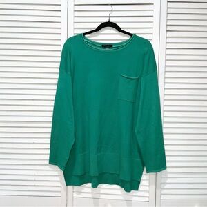 Cable and Gauge Peppergreen Lightweight Sweater Size XL
